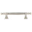 CHESAPEAKE  5" C TO C PULL; DECORATED WITH SWAROVSKI® CLEAR CRYSTAL; MATTE SILVER FINISH