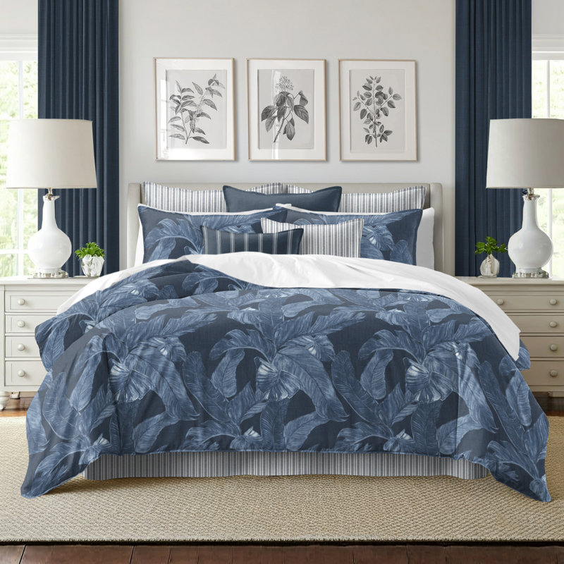 Palomino Denim Cotton Duvet Cover Set, California King Duvet Cover + 7 Additional Pieces