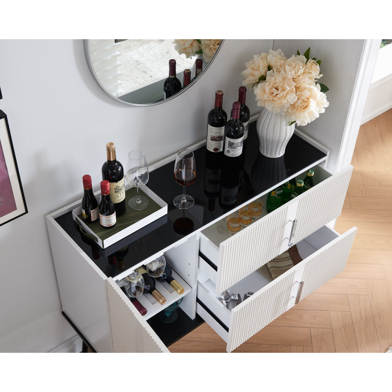 Ashauntee Server, White/Black