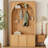 Multi Functional Hall Tree with Storage Bench and Adjustable Shelves-101869421