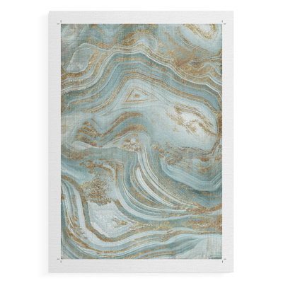 Agate bleue - impression sur toile seulement - non encadrée