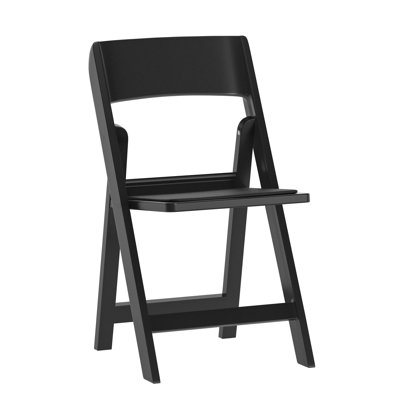 Commercial Resin Folding Event Chair With Removable Vinyl Padded Seat