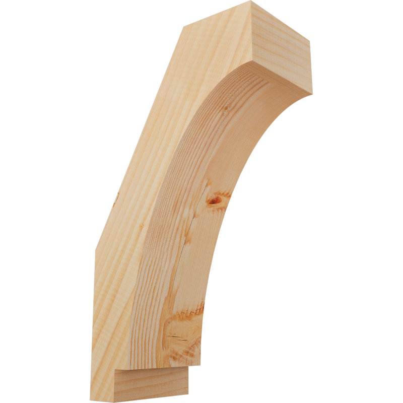 Attelle impériale du genou, Sapin de Douglas, Lisse, H 18 po x l 5,5 po x P 10 po