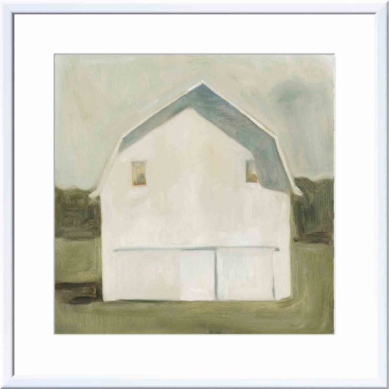 Serene Barn VI by Emma Scarvey, White, 48"H x 32"W