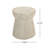 Outdoor Travertine Concrete Side Table