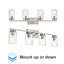 Éclairage pour meuble-lavabo à 2 lumières DEL à intensité variable Eddystone-378894320-370764386-378894323