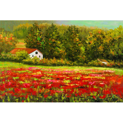 " Barn Flower Field "