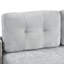Lit tapissier en chenille avec rangement, chenille 121,2 po gris confortable et peu encombrant-181100714