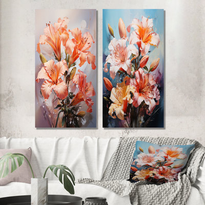 " Lilies Romantic Impression " 2 - Pieces
