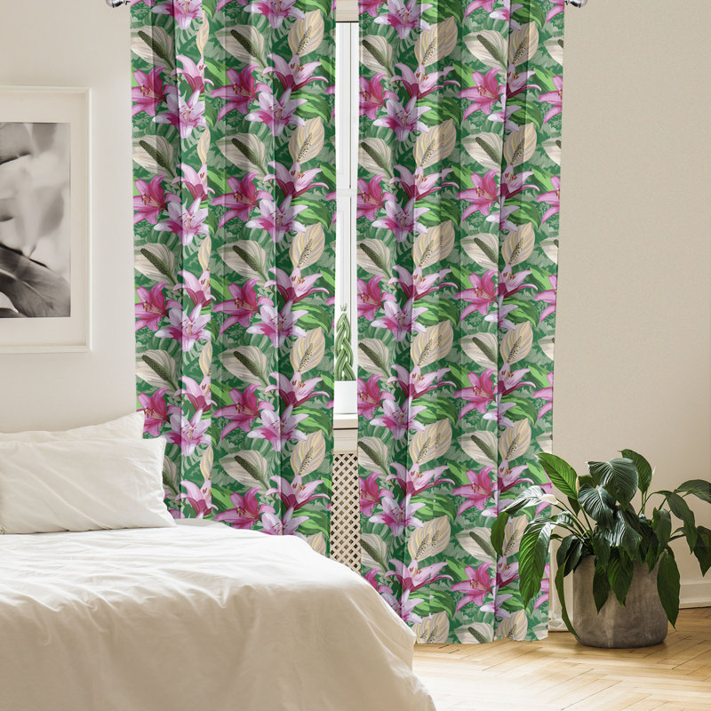Rideaux 4 panneaux East Urban Home, L 56 po x L 63 po
