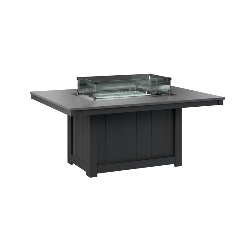 Foyer de table rectangulaire Berlin Gardens Donoma, Plateau martelé en acier inoxydable avec base noi