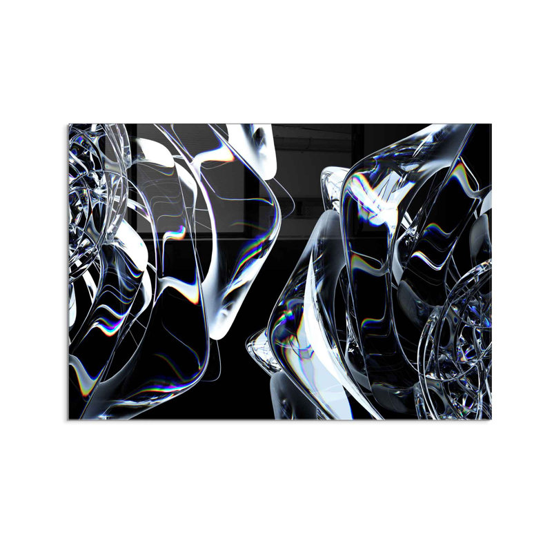 Élégante peinture décorative en verre trempé de 19,7 po x 27,6 po | 100% verre trempé, épaisseur: 0,16 pouce | Parfait pour la décoration intérieure, le salon et le bureau | Superbe œuvre d'art avec une esthétique moderne