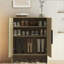 Rangement pour chaussures, range-chaussures en bois avec portes-125533260