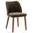 Mid-Century Upholstered Dining Chairs with Solid Wood Legs, Curved Back-1692723136