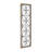 Metal Floral Home Wall Decor with Brown Frame