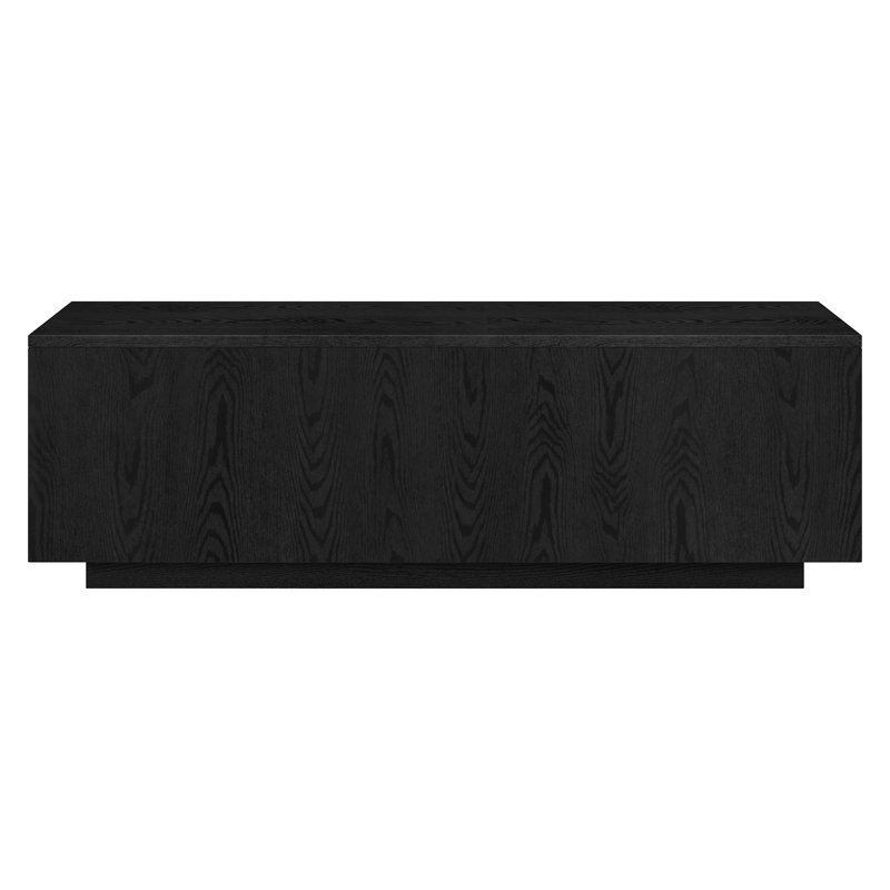 Ferrigno Solid Coffee Table, Black Grain