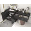 Meuble-lavabo autoportant 24 po avec lavabo en acrylique et tiroir noir 24 po Monterey-492681851-488498528-490662289