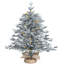 Luxury 91.5H Pre-lit Snowy Christmas Tree