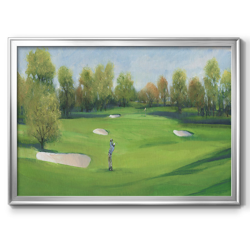Fairway Shot II - reproduction de photo sur toile, Argent, H 14 po x l 20 po x P 1,5 po