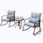 Chaise berçante et théière gris moyen-53804564