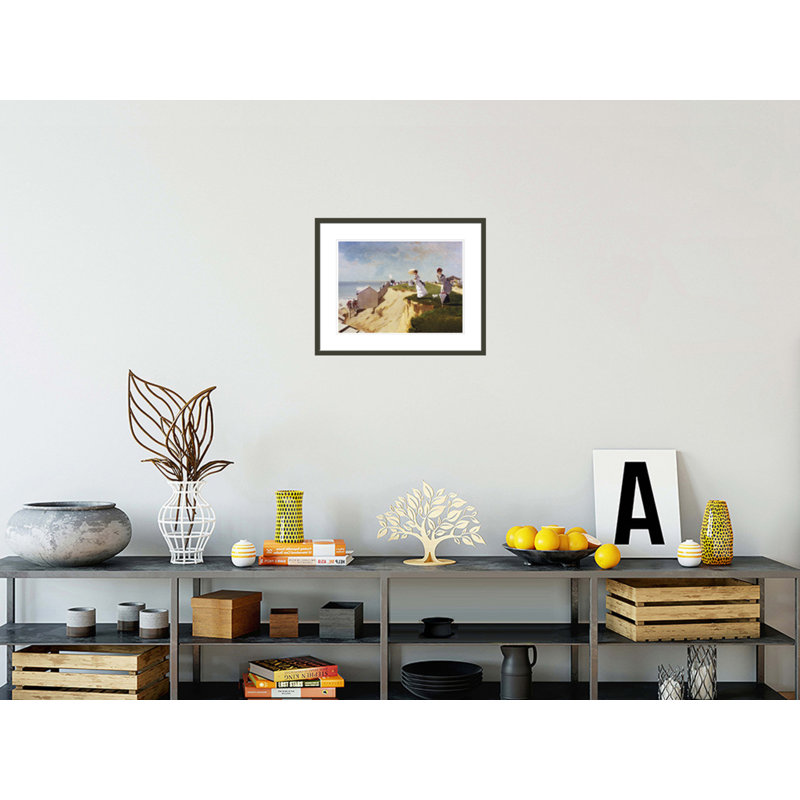 «Long Branch New Jersey» par Winslow Homer - impression giclée encadrée, H 17,5 po x l 21,75 po