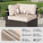 Riven 8-Person All-Weather Wicker Modular Patio Conversation Set with Thick Supportive Cushions-871535801