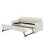 Lit de jour simple tapissier avec couchette et USB-686468497