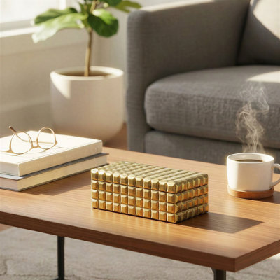 Reclaimed Wood and Brass Decorative Box