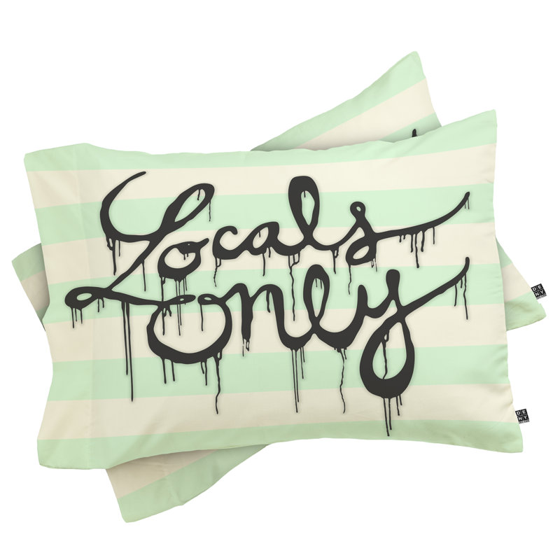 Wesley Bird Locals Only Pillowcase, Standard