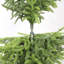 Ensemble de 2 pins artificiels de 4 pi (ensemble de 2), faux artificiel réaliste dans un pot en plastique noir, plante décorative intérieure / extérieure