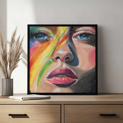 «Rainbow Face Paint» par Kate Jarvik Birch, reproduction d'art