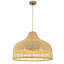 Grand luminaire suspendu en rotin 3 lumières Lumara, Coastal Boho - tissé à la main