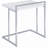 High Gloss Rectangular Top Snack Table With Metal Legs