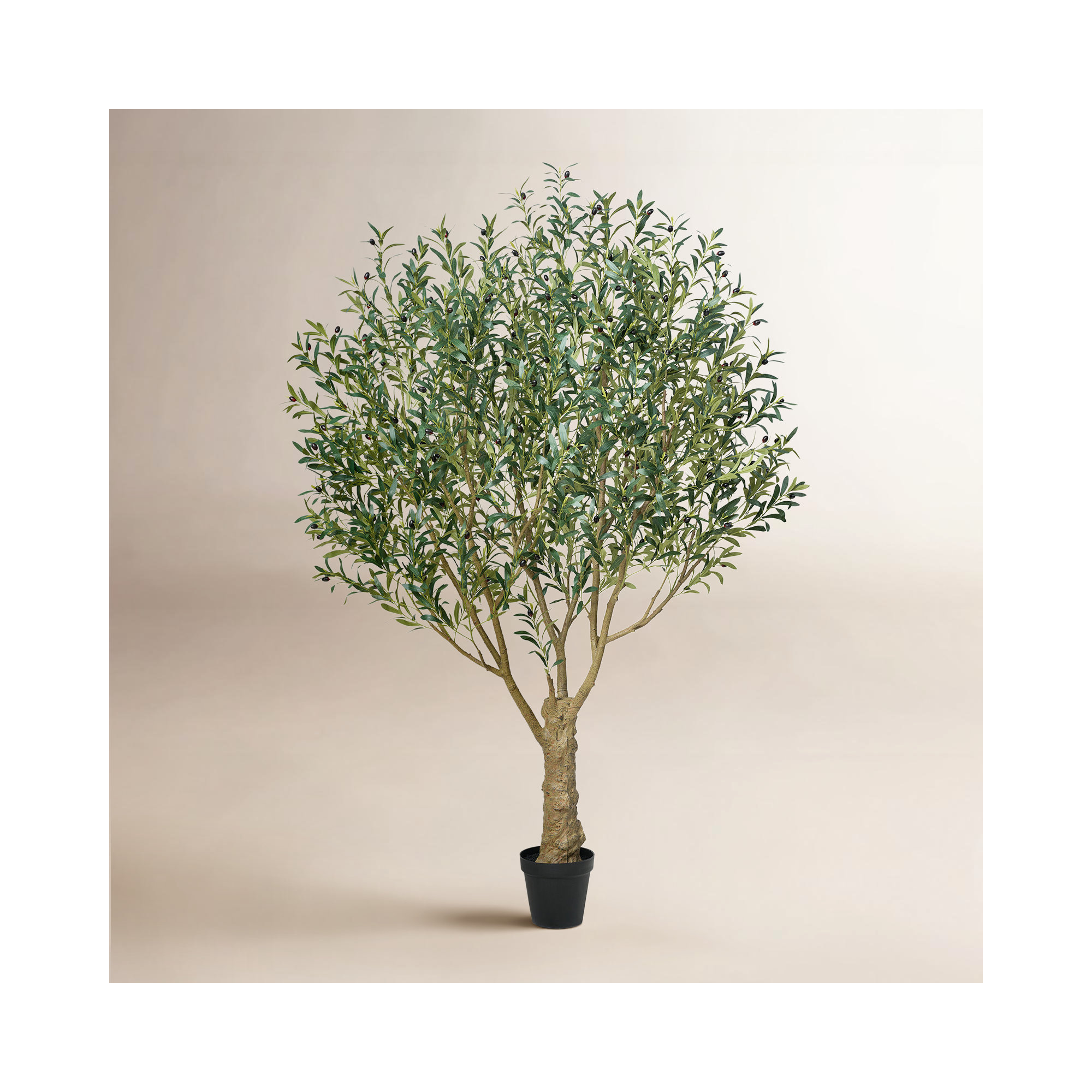 Aldis Artificial Olive Tree, UV Resistant Fake Plants, Faux Olive Tree for Indoor & Outdoor Decor, 96" H x 55" W x 55" D
