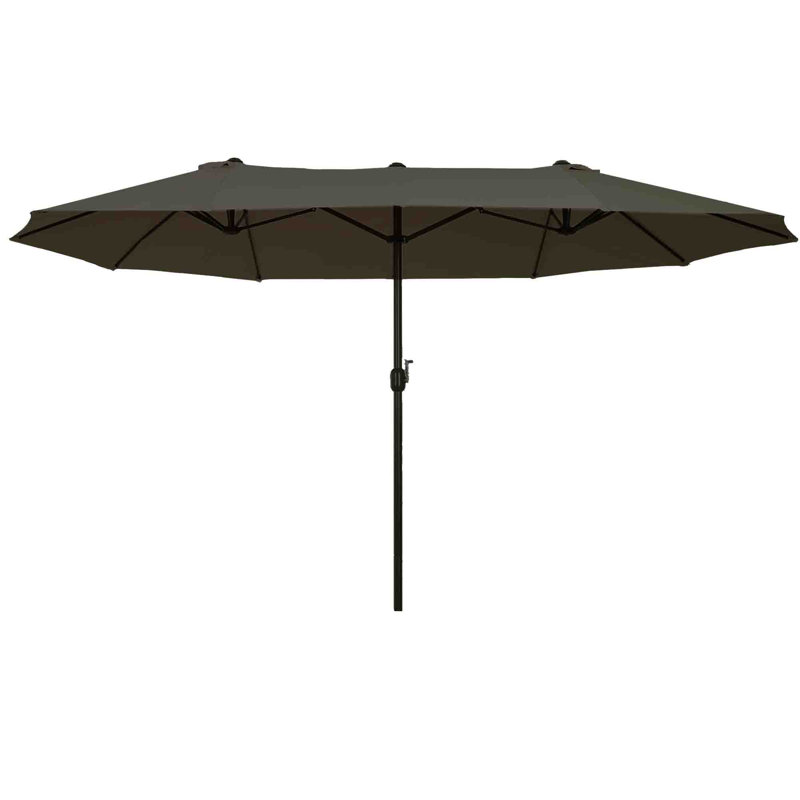 455cm Market Parasol, Grey