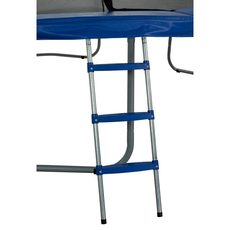 Trampoline Ladder, 11.5" W x 42" H x 1.5" D, Blue/Silver