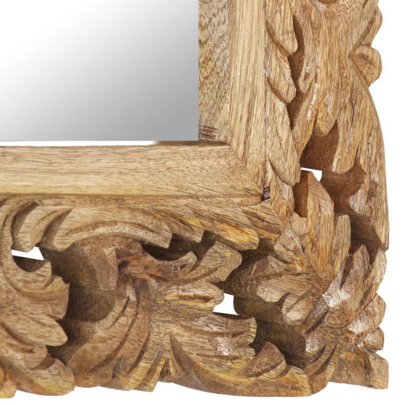 Nardone Flat Wall Mirror, Brown, 50cm H x 50cm W