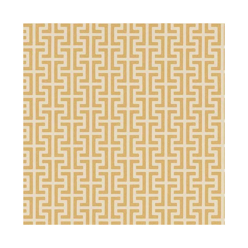 Schumacher x Veere Grenney Temple Wallpaper, Straw