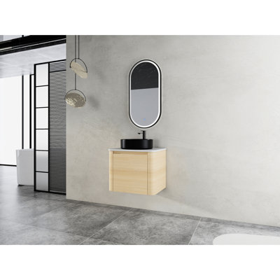 Wall Mounted Single Double With Stone Top