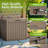 40 Gallons Lockable Resin Outdoor Deck Box And Patio Furniture Side Table-110983049