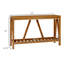 Console, table d'entrée de ferme avec tablette à lattes de rangement, canapé rustique avec anti-basculement-1714107610