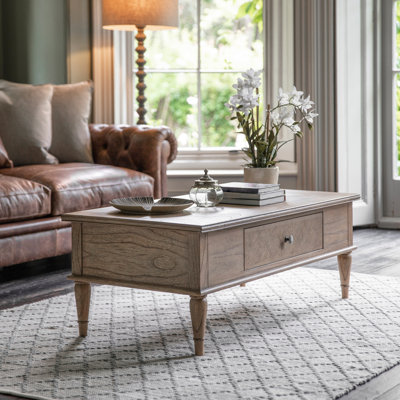 Colella Solid Wood Coffee Table with Storage