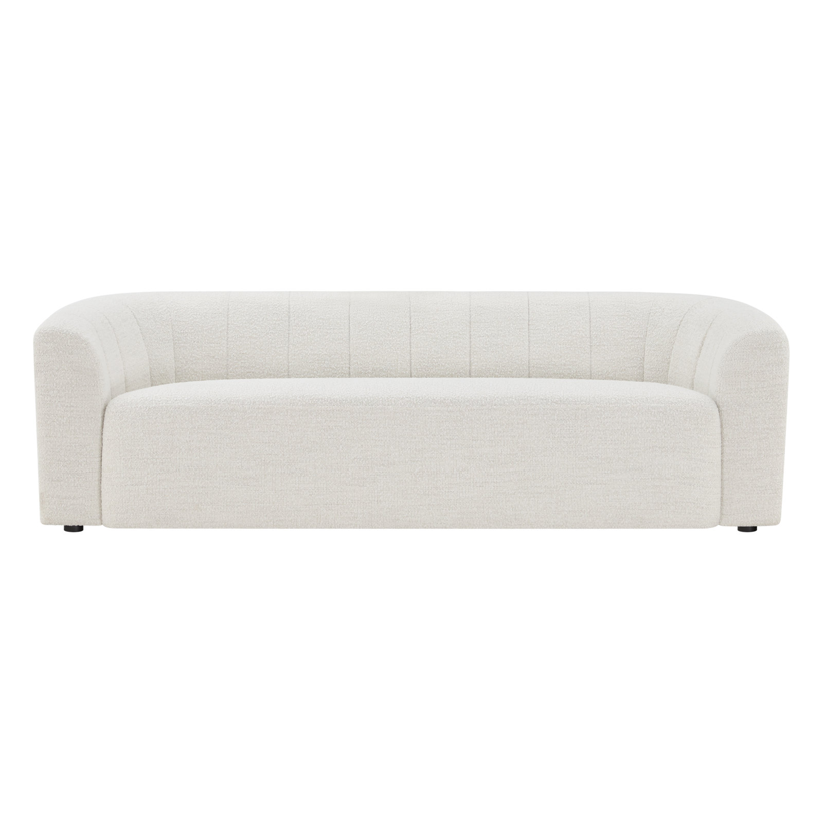 Augustine 89'' Upholstered Sofa, Merino Pearl Performance Boucle