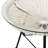 Modern and stylish side table with tempered glass top-1300078094