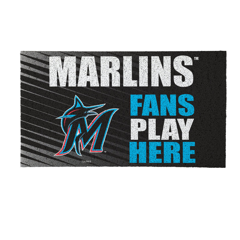 Miami Marlins Fan PVC Mat, 28"x16"