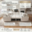 Canapé-lit modulaire en U 108,7 po Chenille-1140159223