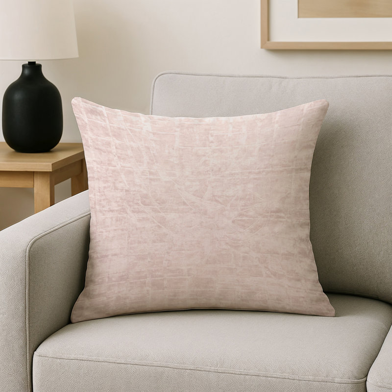 Coussin décoratif intérieur et extérieur Modern, Gris abstrait 163, Carré 16 po