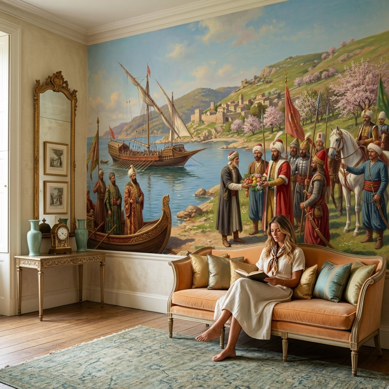 Papier peint mural Walls, 100 po x 96 po, Non tissé