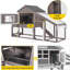 Chicken Coop with Chicken Run For Up To 4 Chickens-2056503801