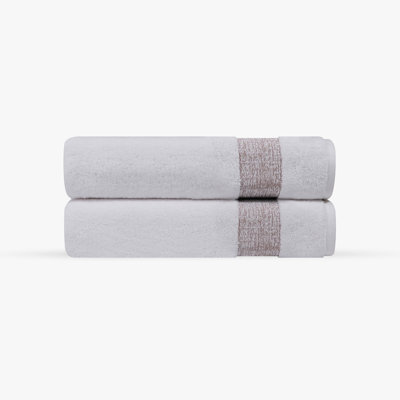 Jonnae 2 pcs Turkish Bath Towels Set